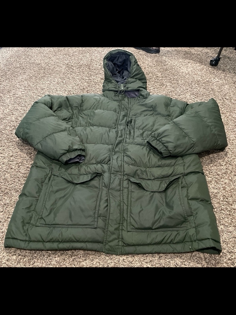 L.L. Bean insulated hooded puffer down jacket women’s XL